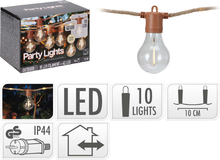 Outdoor LED-Lichterkette Glühbirnen